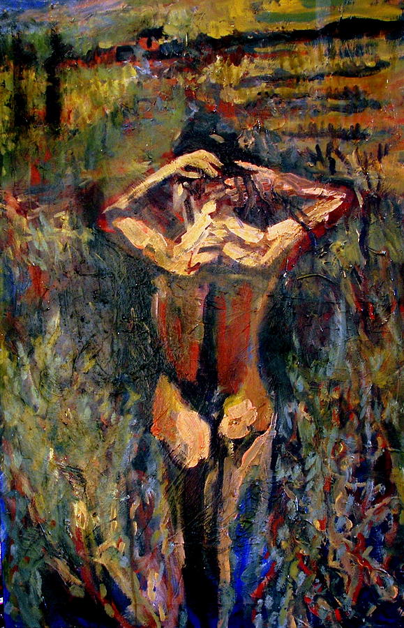 Nude bather Painting by Patricia Trudeau