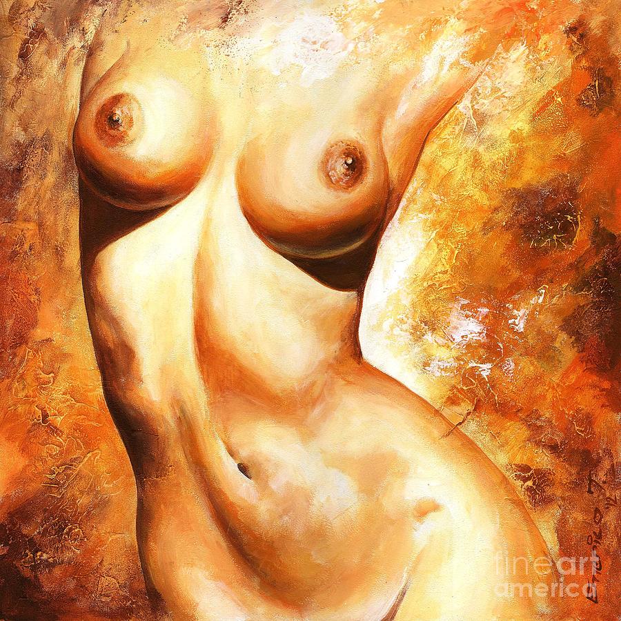 Abstract Painting - Erotic details by Emerico Imre Toth