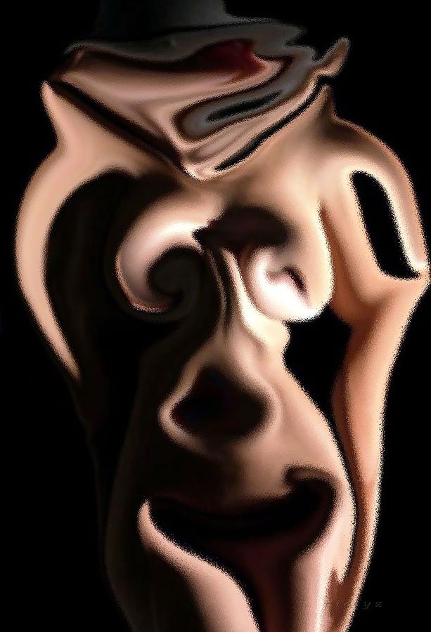 Nude Face Digital Art by Piety Dsilva