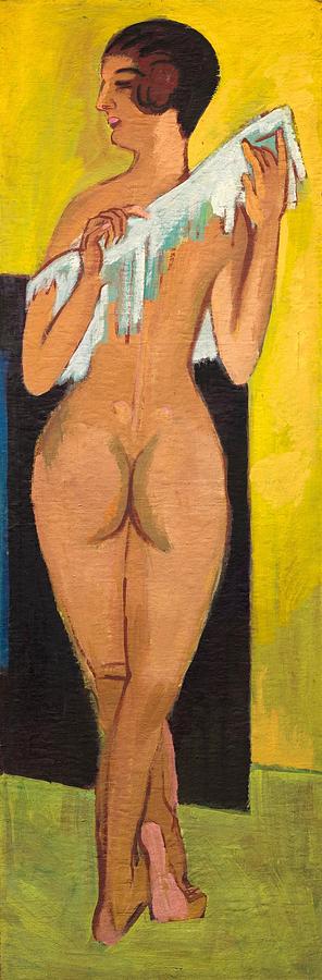 Nude Figure Painting by Ernst Ludwig Kirchner
