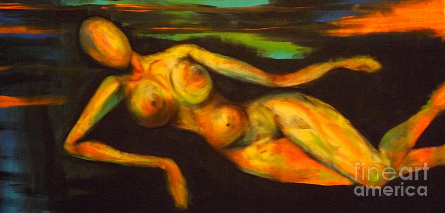 Nude Painting - Nude by Minimalist Artist