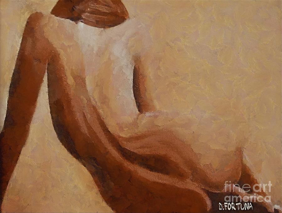 Nude Painting - Nude II by Dragica  Micki Fortuna