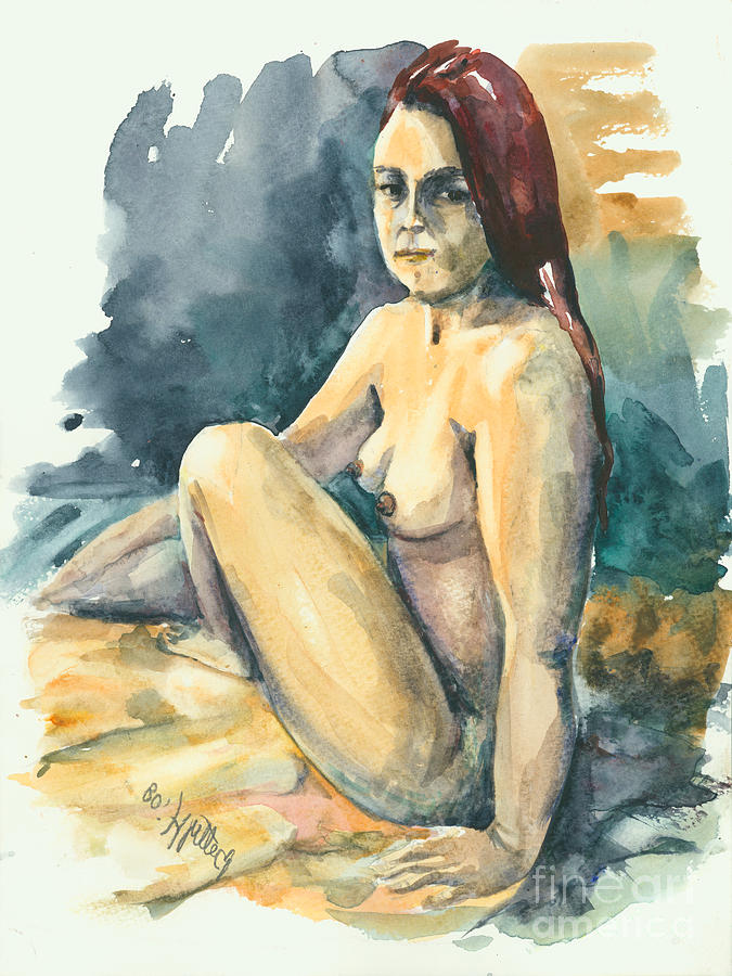 Nude II Painting by Elisabeta Hermann