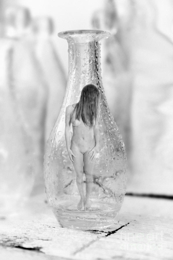 Nature Photograph - Nude In A Bottle 2 by Jochen Schoenfeld