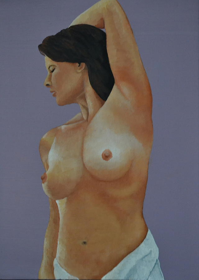 Nude in a Towel Painting by Martin Schmidt