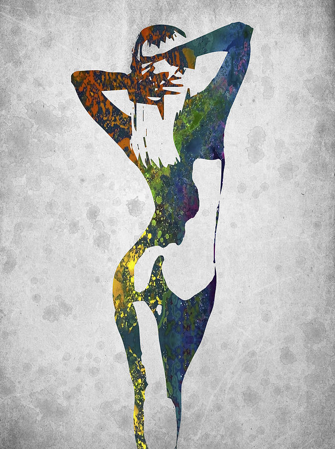 Nude Digital Art - Nude in Color 02 by Aged Pixel