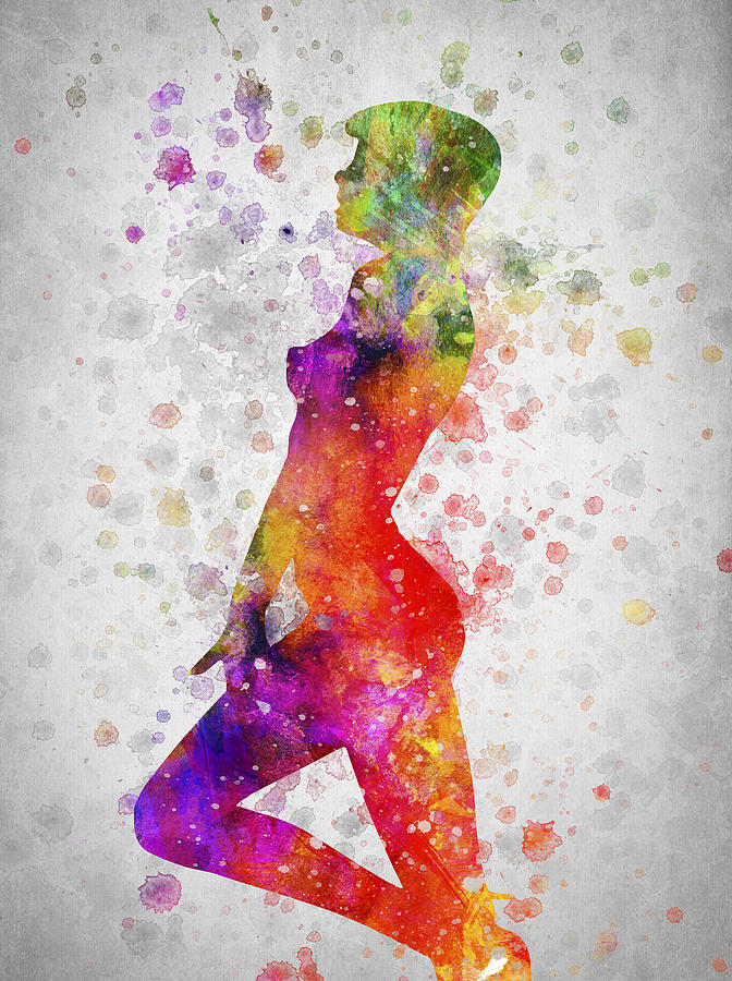 Nude Digital Art - Nude in Color 04 by Aged Pixel
