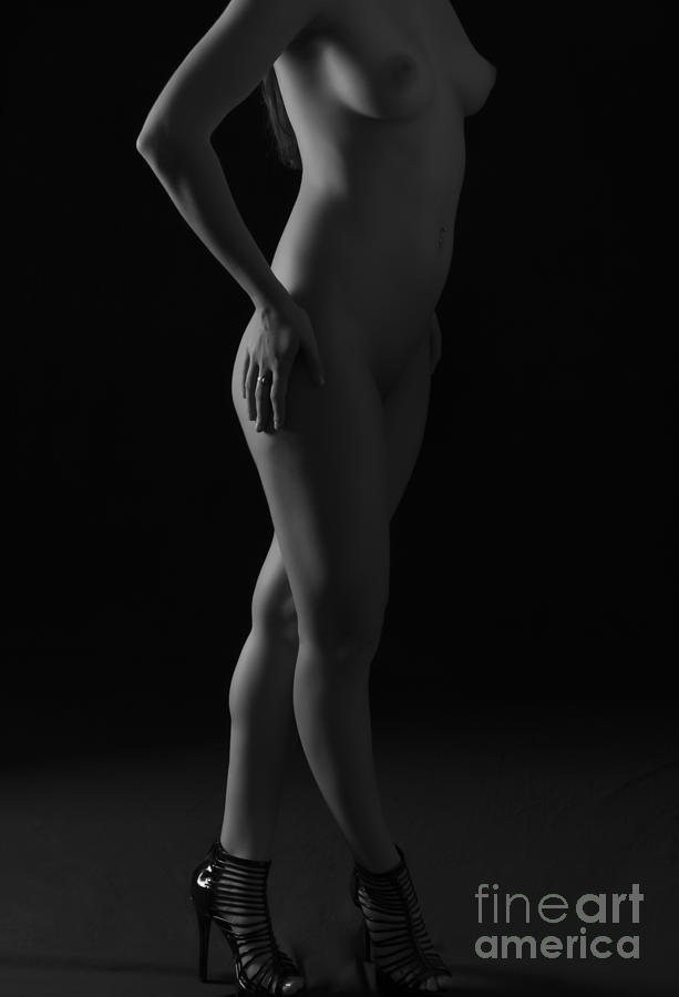 Nude Photograph - Nude In Heels by Lankanion Photography