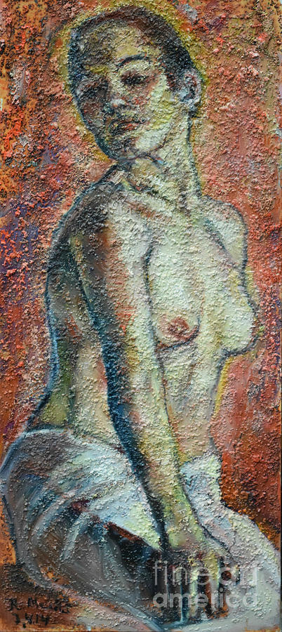 Nude Lisbeth Painting by Raija Merila