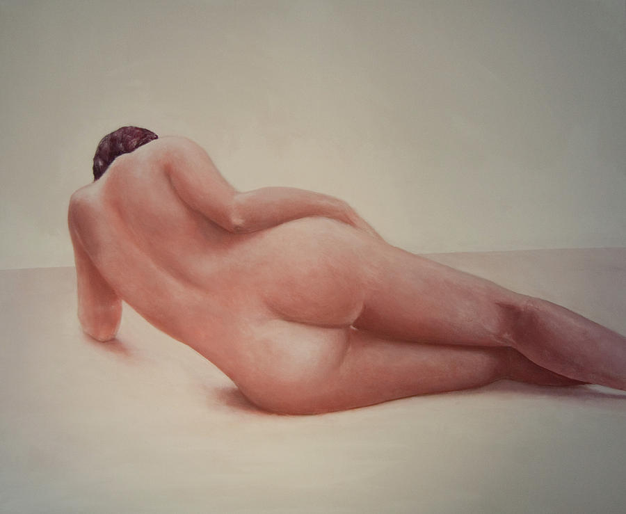 Nude Painting - Nude model 2 by Jos Van de Venne