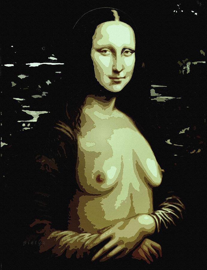 Nude MonaLiza Painting by Piety Dsilva