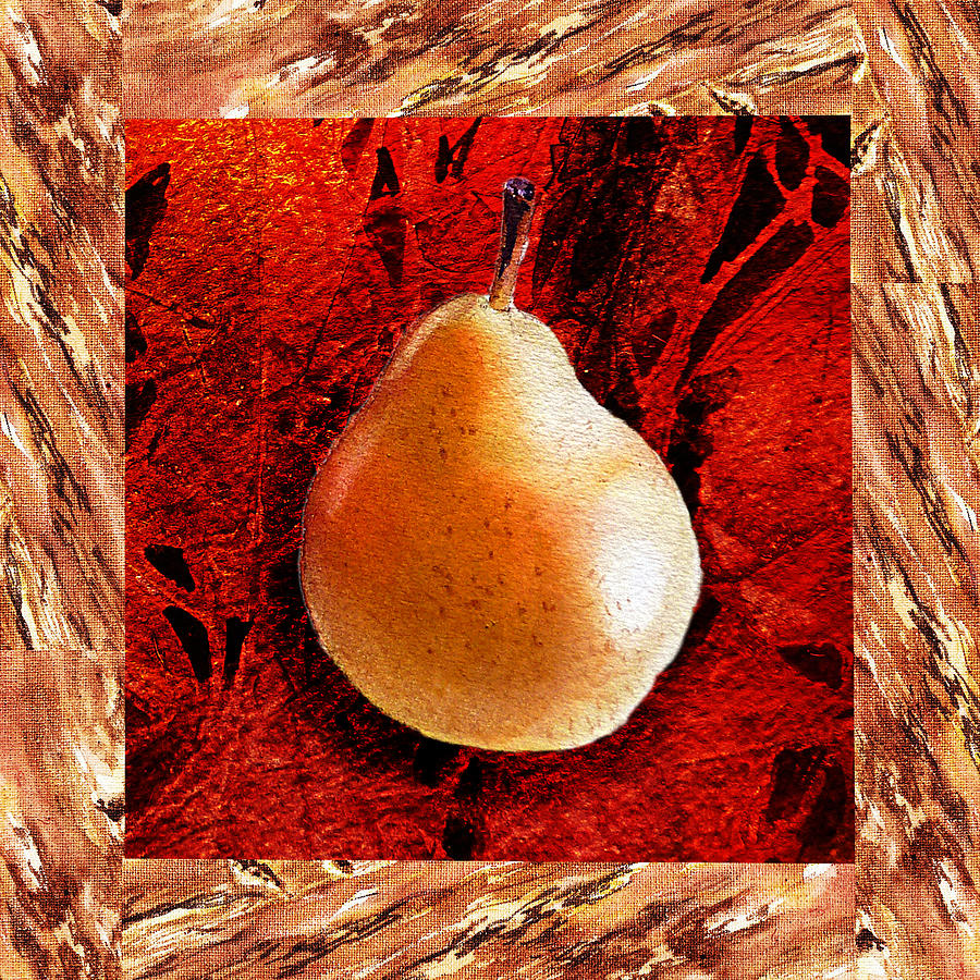 Fruit Painting - Nude N Beautiful Pear  by Irina Sztukowski