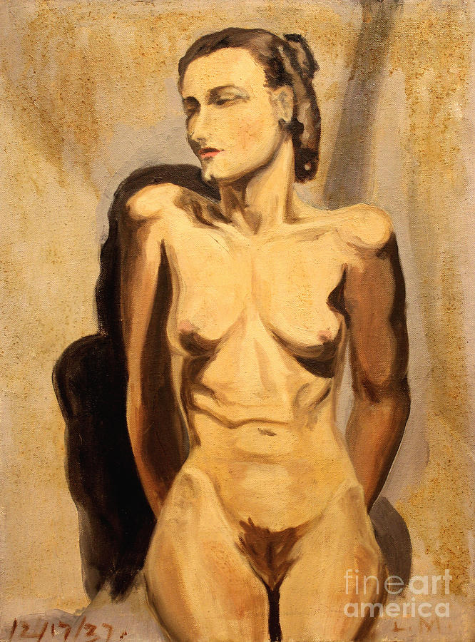 Nude of Hunger 1937 Painting by Art By Tolpo Collection