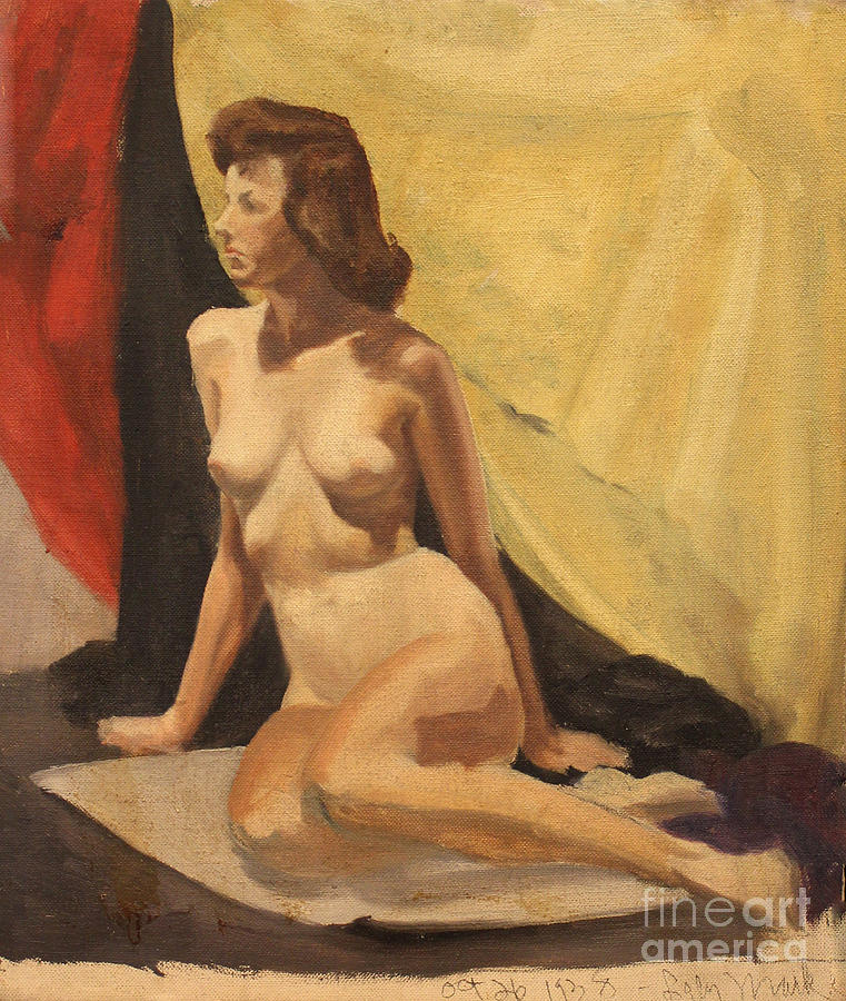 Nude on a Rug Painting by Art By Tolpo Collection