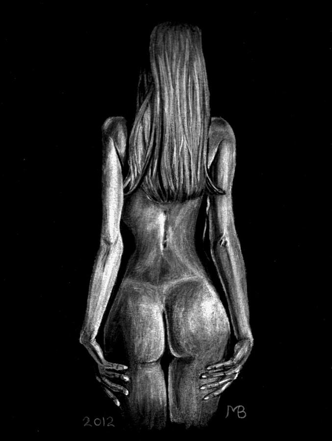 black and white nude drawings