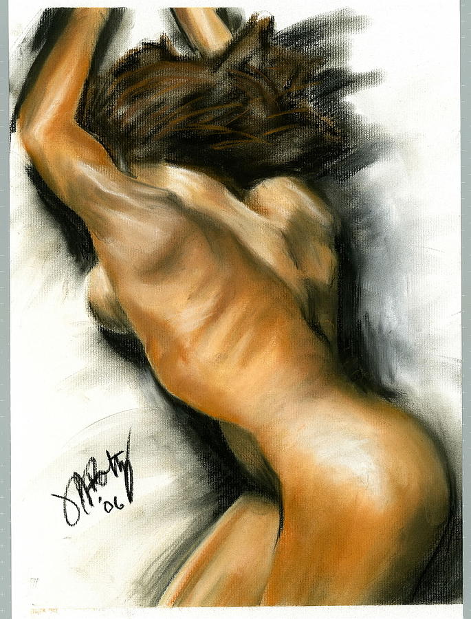 Nude on Sheets Painting by Michael Foltz