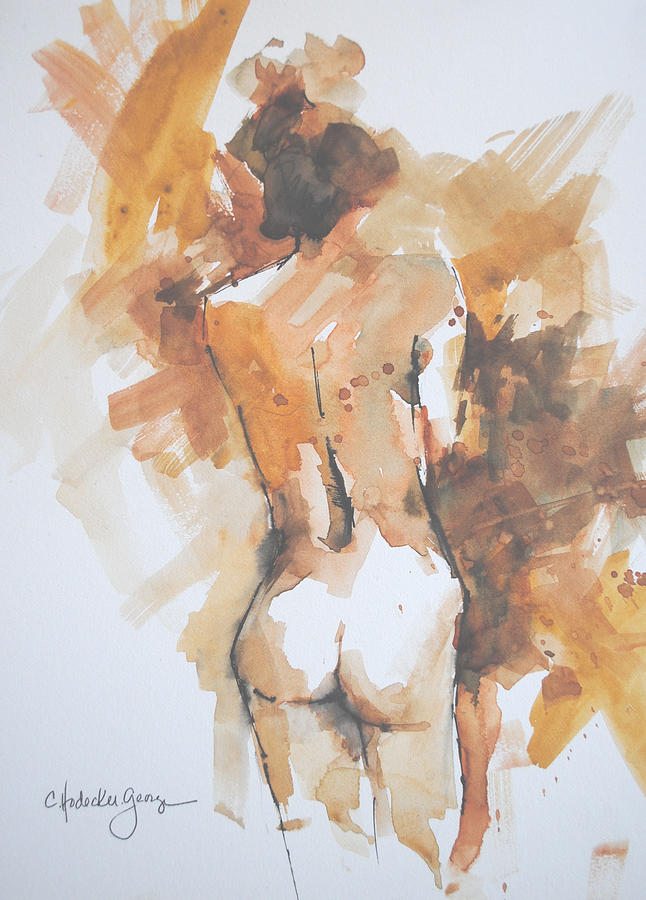 Nude Sketch Painting By Christine Hodecker George Fine Art America