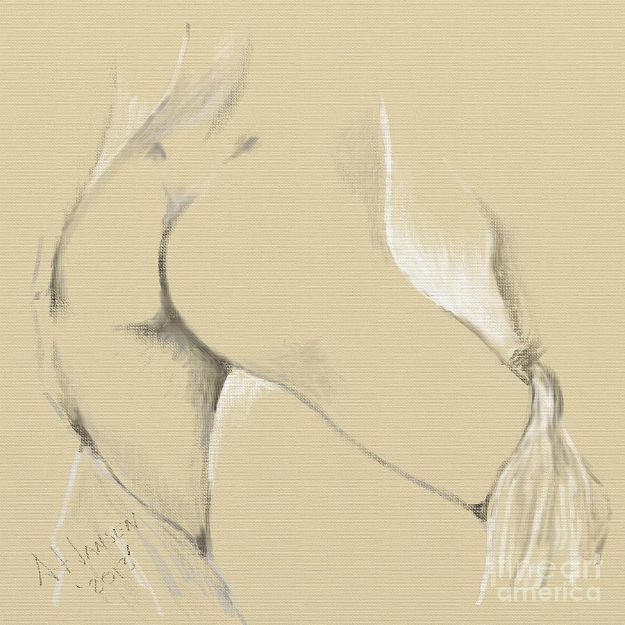 Nude Study 105 Digital Art by Arne Hansen