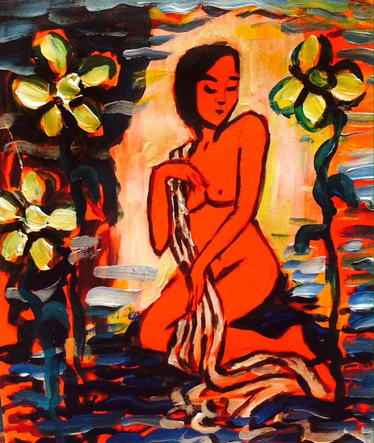 Nude study 18 Painting by Hae Kim
