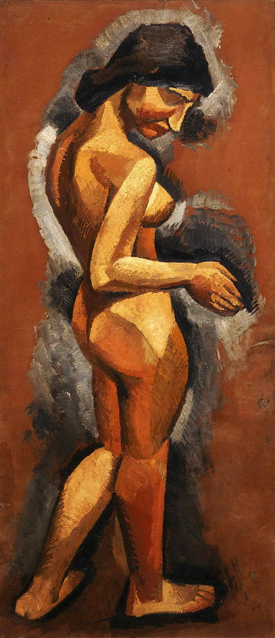 Nude. The Italian Girl Painting by Roger de La Fresnaye