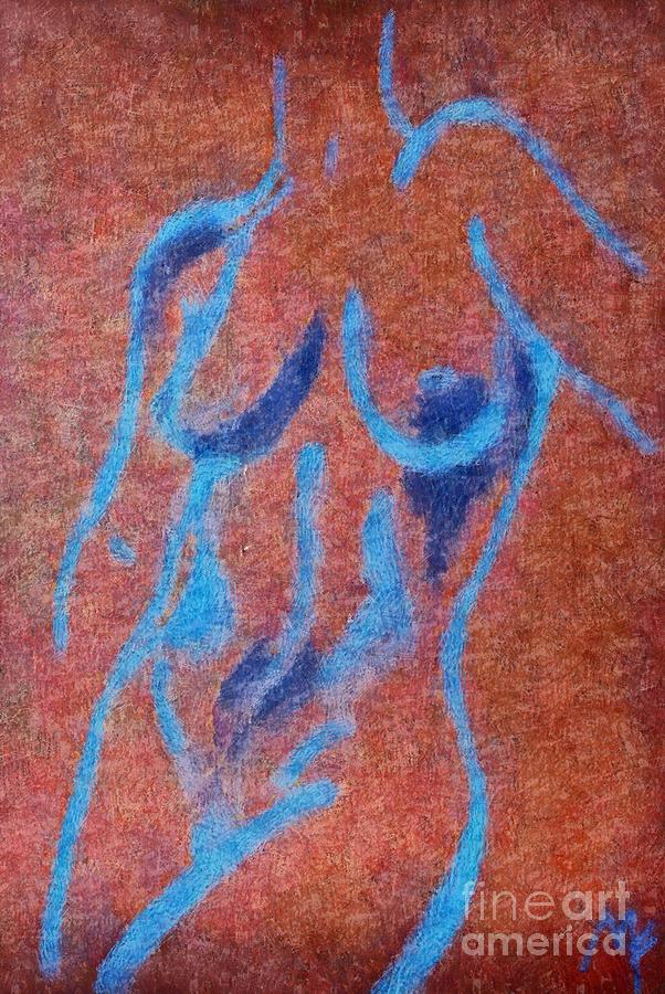 Nude V Drawing by Dragica  Micki Fortuna