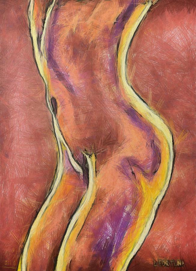Nude VI Drawing by Dragica  Micki Fortuna