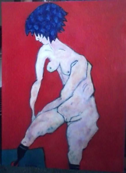 You Nude with blue hair agree Nude with blue hair