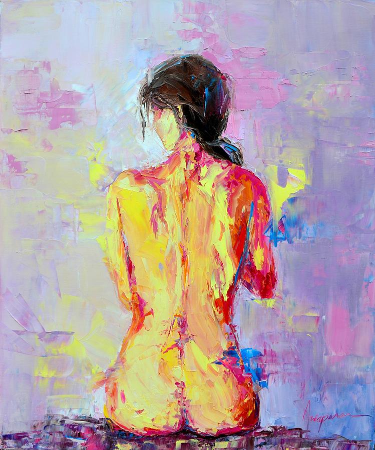 Nude Woman Figure No. 2 Painting by Patricia Awapara
