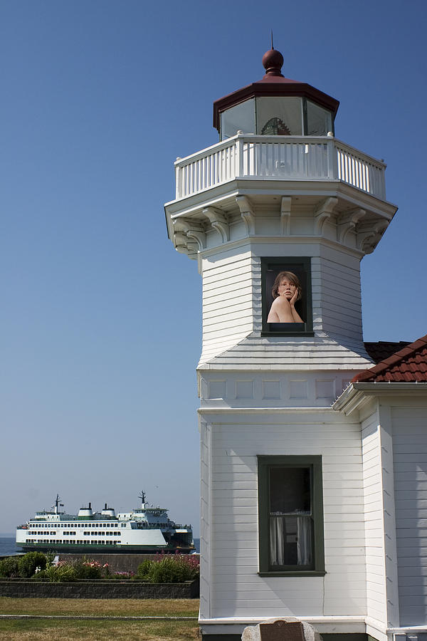 Nude Woman In Lighthouse Photograph By Carl Purcell Pixels