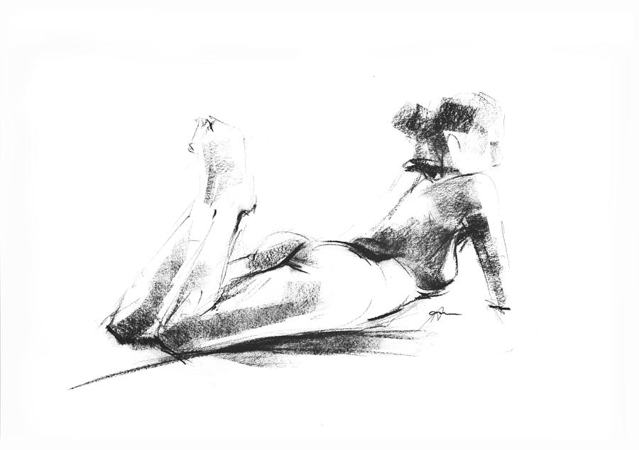Nude0044 Drawing by Ani Gallery