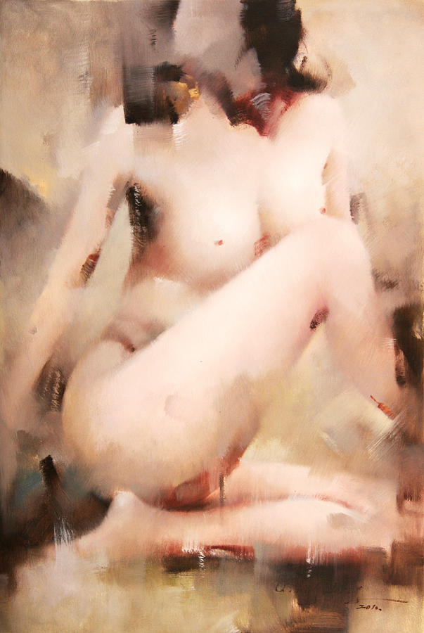 Nude Painting - Nudity of woman by Unknown