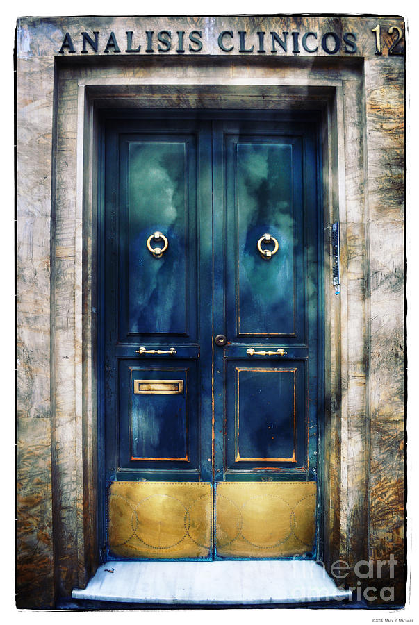 Number 12 - The Blue Door Photograph by Mary Machare