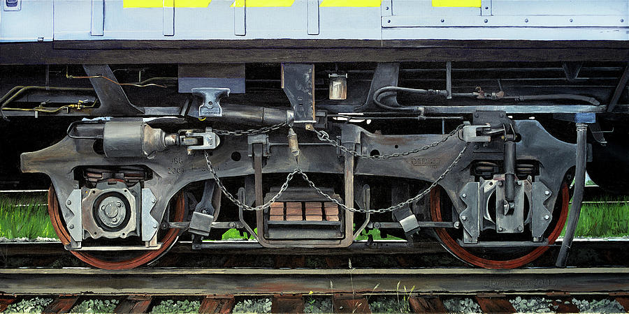 Train Painting - Number 5 by Glen Frear