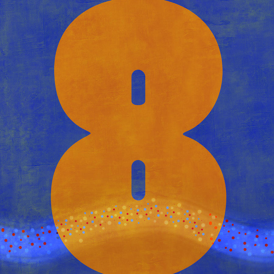 Number Eight Flotation Device Digital Art by Carol Leigh