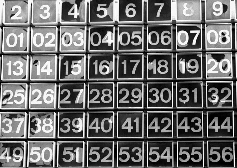 Numbers Photograph by Steven Huszar