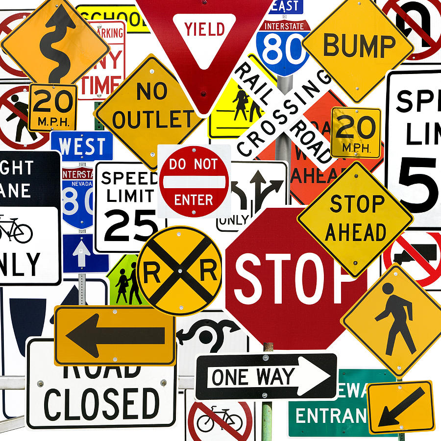 traffic control signs