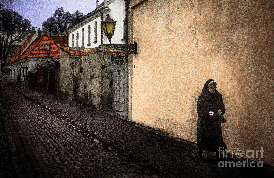 Num Photograph - Nun on the Run by Tom Brickhouse
