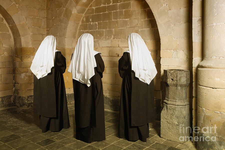 Nuns In Medieval Convent Photograph by Anneke Schram