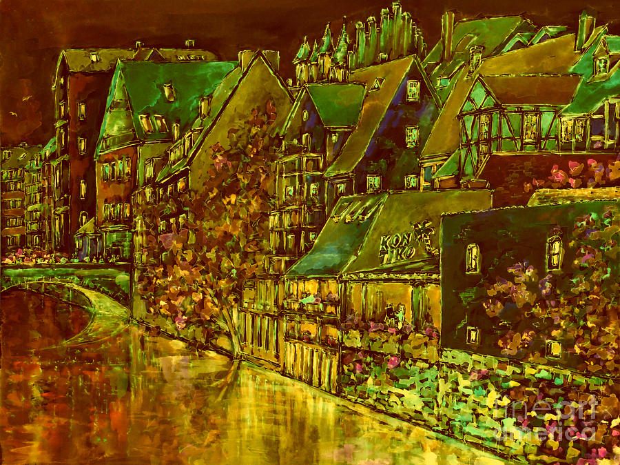 Nuremberg magic night series IV Painting by Almo M