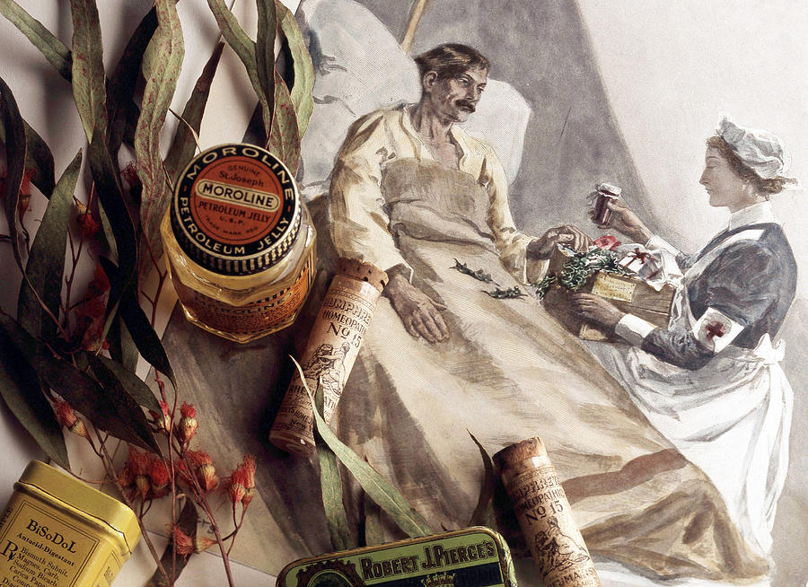 Nurse As Healer, Historical Medicine Painting by Brooks/brown