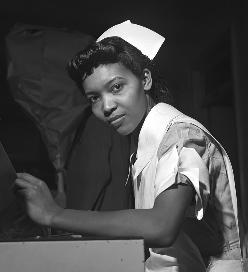 Nursing Student at Chicago Provident Hospital 1942 Photograph by Mountain Dreams