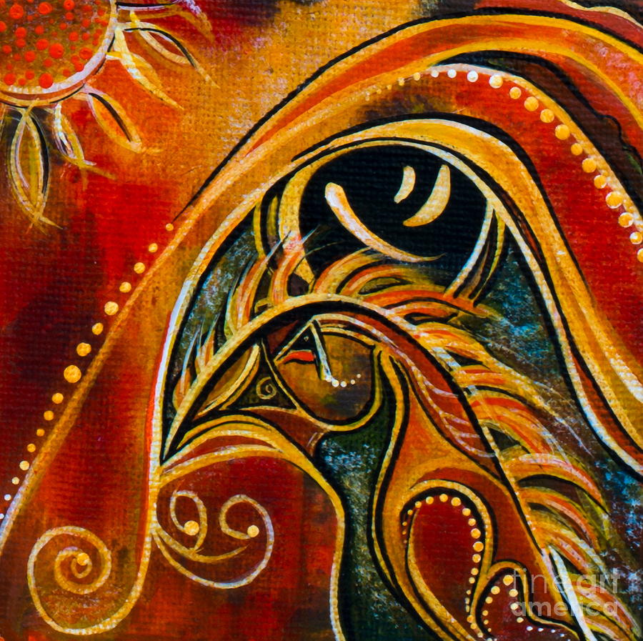Nurturer Spirit Eye Painting by Deborha Kerr