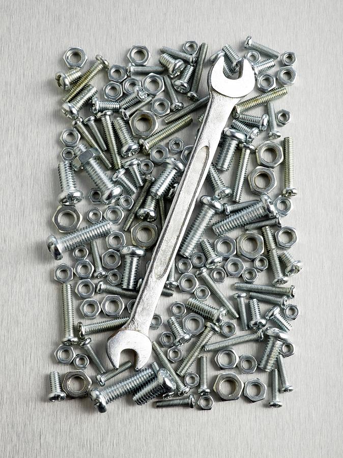 Nuts And Bolts And Spanner Photograph by Science Photo Library
