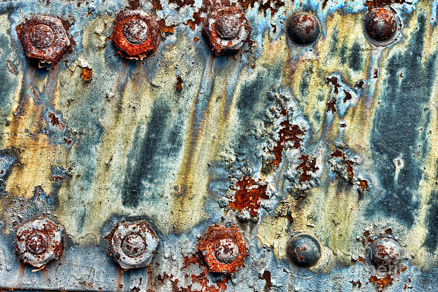 Rivets Photograph - Nuts and Rivets  by Olivier Le Queinec