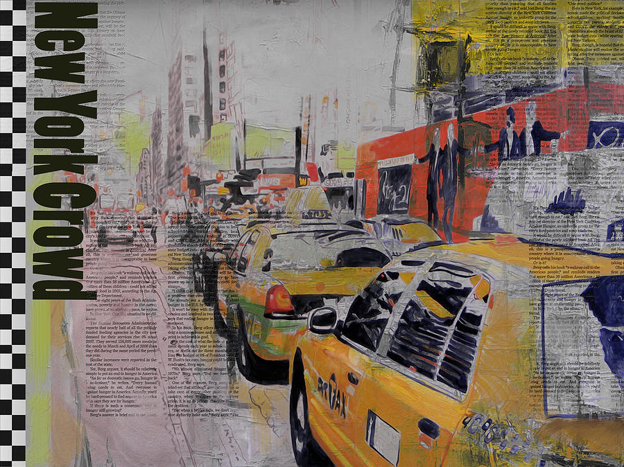 Ny City Collage 2 Painting
