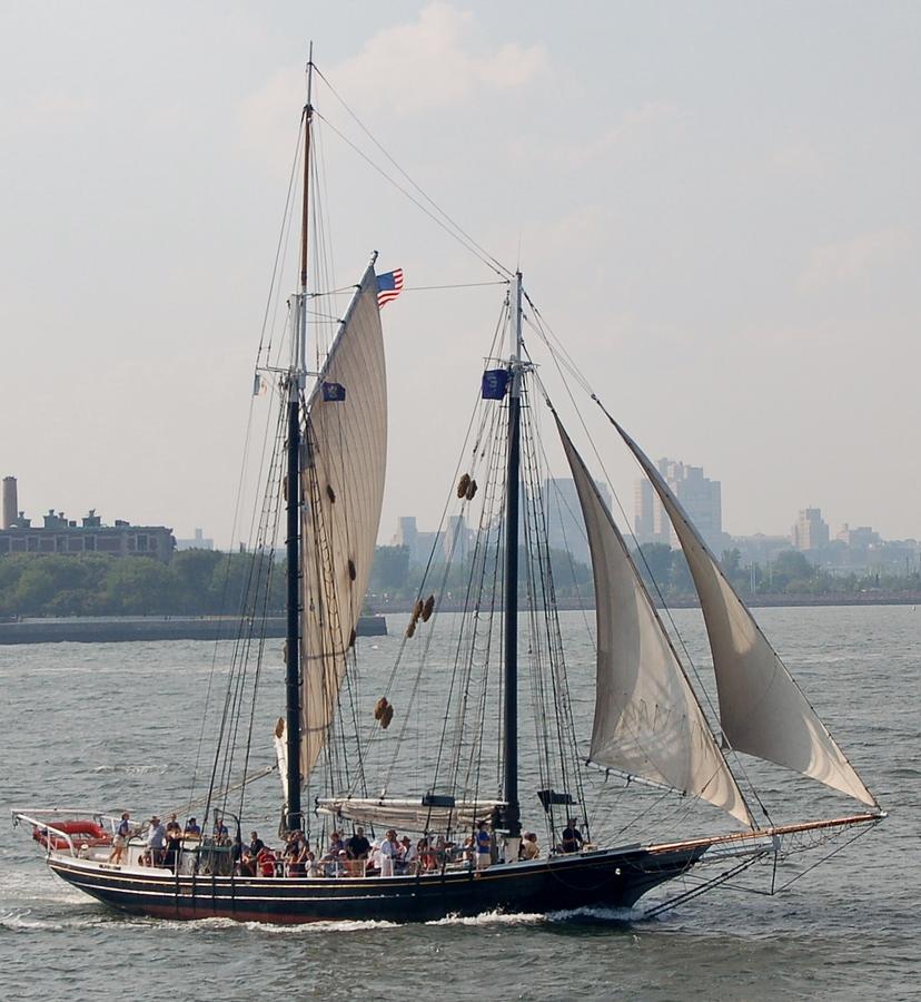 NY Harbor Schooner Photograph by Christopher James