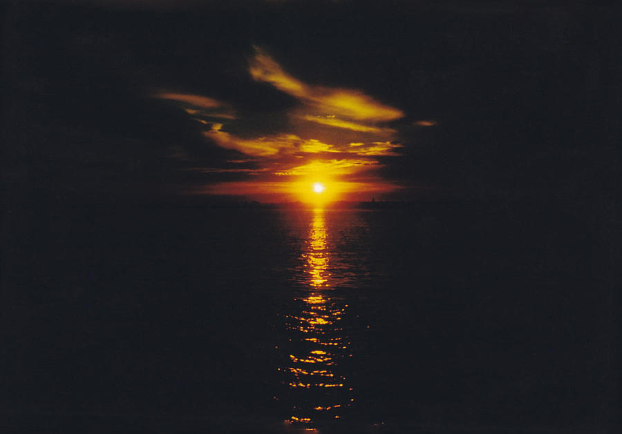 NY Harbor Sunrise Photograph by Glenn Scano