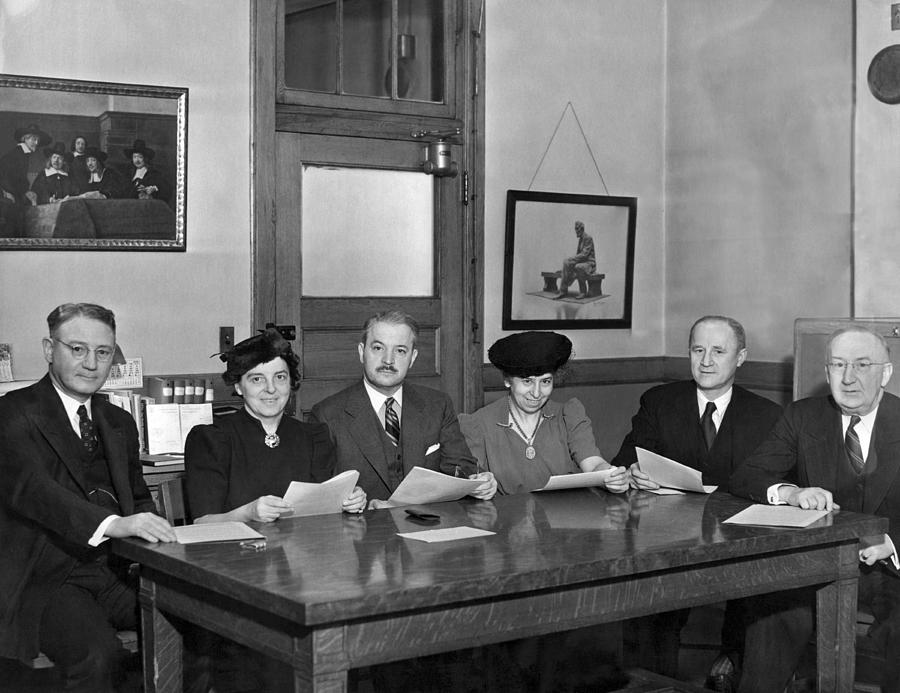 NY School Superintendents Photograph by Underwood Archives - Fine Art ...