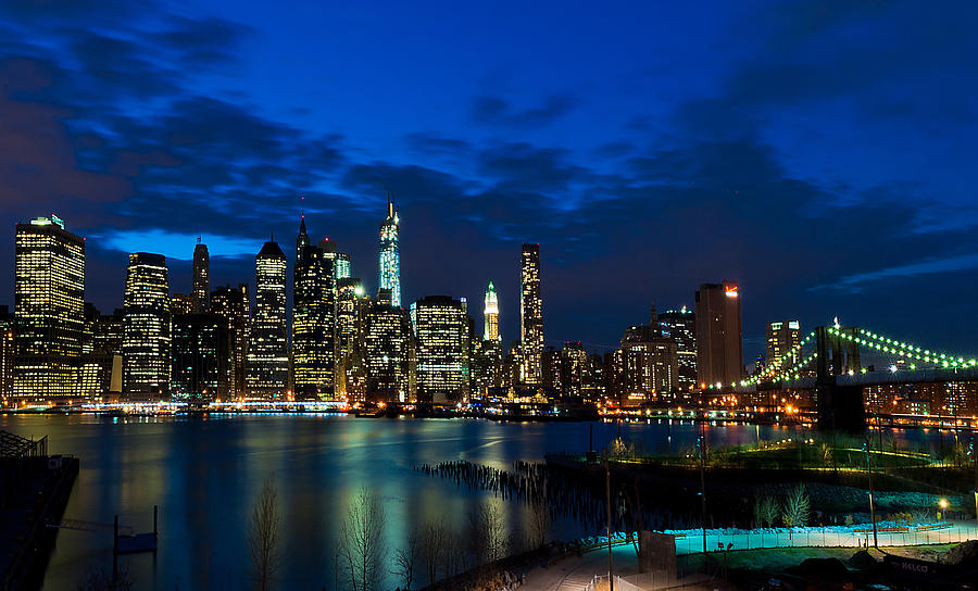 NY Skyline from Brooklyn Heights Promenade Photograph by Mitchell R Grosky
