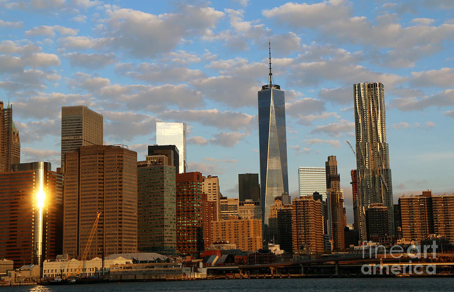 NY Skyline in the Morning Photograph by Steven Spak